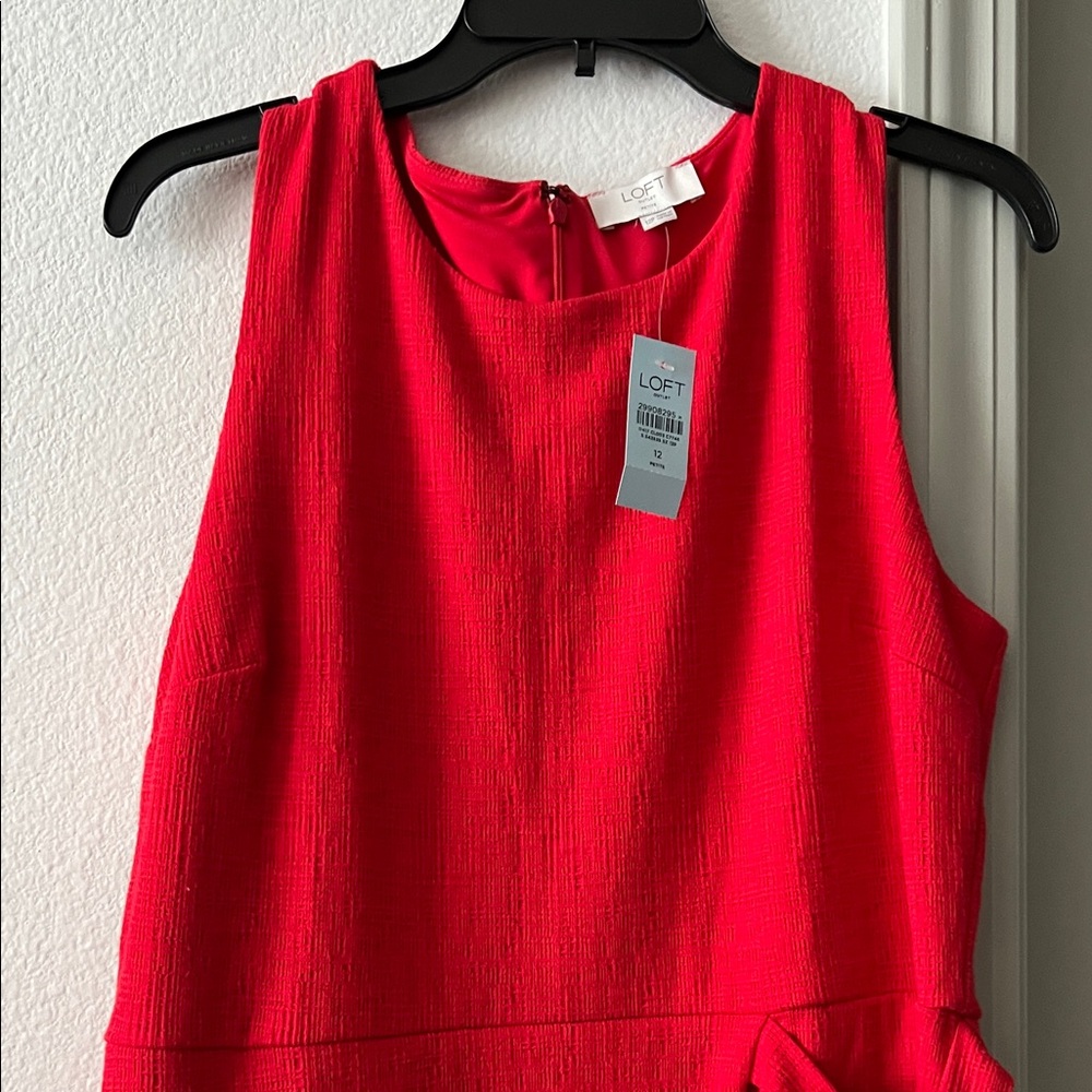 LOFT Vibrant Red Mini Dress - Picture 5 of 7